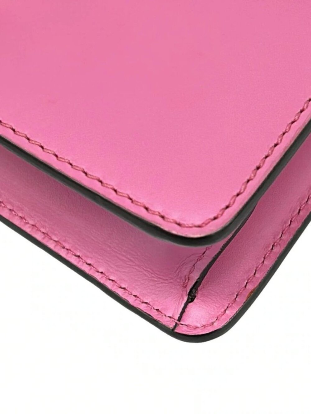 GUCCI Sylvie Mini 431666 Pink Multi Leather Canvas Shoulder Bag - Picture 6 of 15